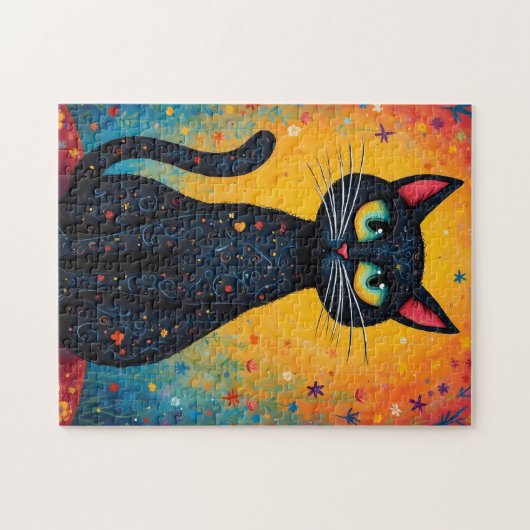 Whimsical Cat  Legpuzzel (Horizontaal)