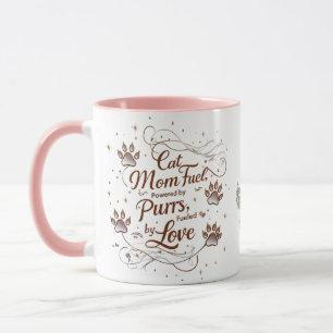 Whimsical Cat Mom Mok – Spint en houdt van brandst