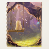 Whimsical Cat on a Swing Planner (Voorkant)