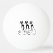 Whimsical cat PERSONALIZE Pingpongbal (Voorkant)