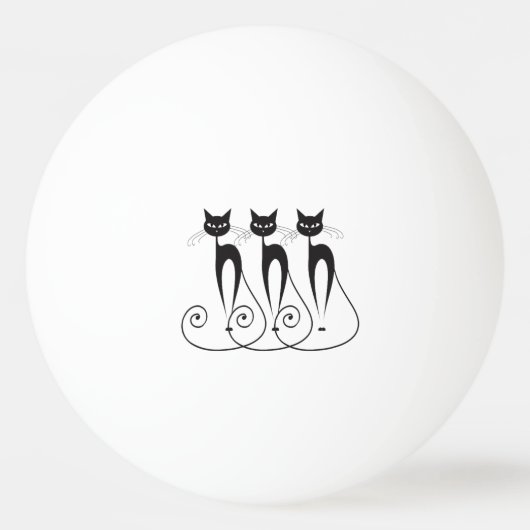 Whimsical cat PERSONALIZE Pingpongbal (Voorkant)