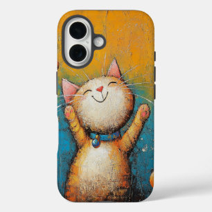 Whimsical Cat Phone I6 Hoesje