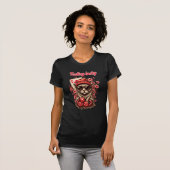 Whimsical Cat Poker Feest T-shirt (Voorkant volledig)