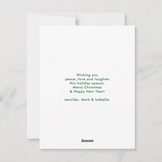 Whimsical Cat Sitting a Teacup Kerstmis Feestdagenkaart (Achterkant)