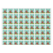 Whimsical Cat Sitting a Teacup Kerstmis Tafelkleed (Voorkant (Horizontaal))