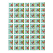 Whimsical Cat Sitting a Teacup Kerstmis Tafelkleed (Voorkant)