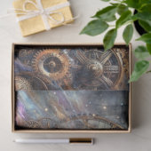 Whimsical Cat Steampunk Galaxy Quest Decoupage Tissuepapier (Geschenk)