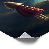 Whimsical Caterpillar en Alice in Wonderland Post Poster (Hoek)