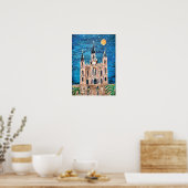 Whimsical Cathedraal Poster (Keuken)