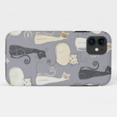 Whimsical Cats iPhone 5 Hoesje (Achterkant (horizontaal))