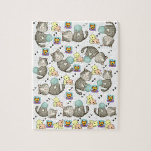 Whimsical Cats Jigzaag Puzzle Daisy Legpuzzel
