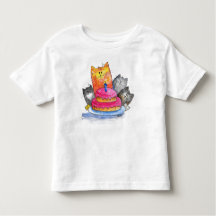 Whimsical Cats met Birthday Cake