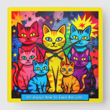 [Whimsical Cats] Moderne Pop Art Kleurrijk