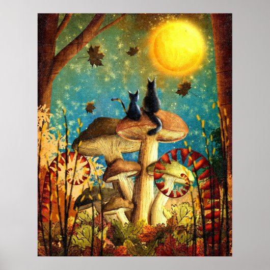 Whimsical Cats Poster (Voorkant)