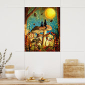 Whimsical Cats Poster (Keuken)