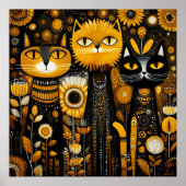 Whimsical Cats Poster (Voorkant)