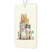 Whimsical Cats with Big Eyes Air Freshener Luchtverfrisser (Links)