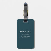 Whimsical Catstronaut in Space, Katten op Mars, Fu Bagagelabel (Achterkant verticaal)