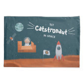 Whimsical Catstronaut in Space, Katten op Mars, Fu Kussensloop (Achterkant)