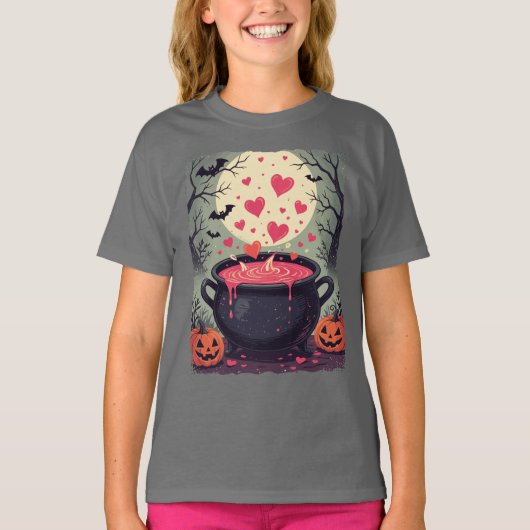 Whimsical Cauldron Of Love T-shirt (Voorkant)