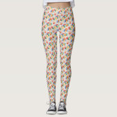 Whimsical Celebration Kleurrijk Ballonontwerp Leggings (Voorkant)