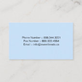 Whimsical Celestial Blue Moon Cupcake Visitekaartje (Achterkant)