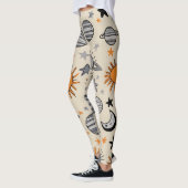 Whimsical Celestial Doodle Leggings (Links)