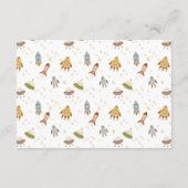 Whimsical Celestial Safari Diapper Raffle Informatiekaartje (Achterkant)