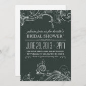 Whimsical Chalkboard Invitation Kaart (Voorkant / Achterkant)