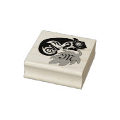 Whimsical Chameleon die op het Hops Monogram klimt Rubberstempel (Stempel)