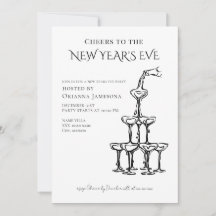 Whimsical  Champagne New Year's Eve Party 