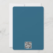 Whimsical Champagne Toren Save the Date Hand Getek (Achterkant)