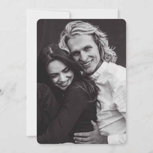 Whimsical Champagne Tower Handgeschreven bruiloft Kaart (Achterkant)