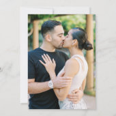 Whimsical Champagne Tower handgeschreven foto Save The Date (Achterkant)