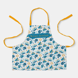Whimsical Chanoeka Design All-Over Print Schort