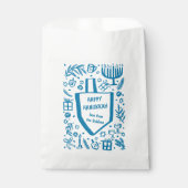 Whimsical Chanoeka Vakantie Schattige Driedel Cust Bedankzakje (Voorkant)