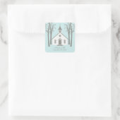 Whimsical Chapel Favor Sticker (Tas)