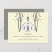 Whimsical Chapel Weddenschap Reception Enclosure C Informatiekaartje (Voorkant / Achterkant)