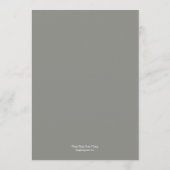 Whimsical Chapel Wedding Menu Card (Achterkant)