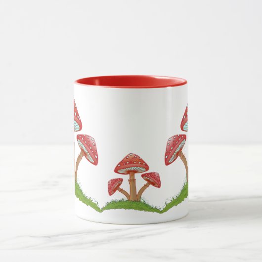 Whimsical Charm: De artistieke schoonheid van de p Mok (Midden)