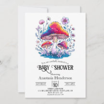 Whimsical Charming Mushroom Baby shower