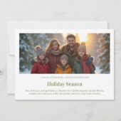 Whimsical Charming Watercolor Christmas Desing Feestdagenkaart (Achterkant)