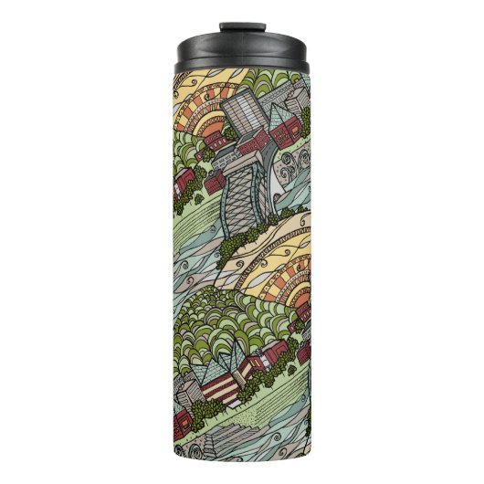Whimsical Chattanooga Thermosbeker (Voorkant)