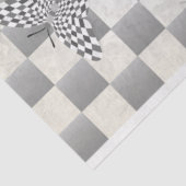 Whimsical Check Harlequin Toile Decoupage Paper Tissuepapier (Detail)