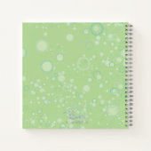 Whimsical Cheerful Fish Art in Oranje en groen Notitieboek (Achterkant)