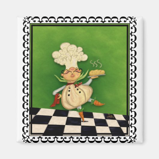 Whimsical Chef Magneet (Voorkant)
