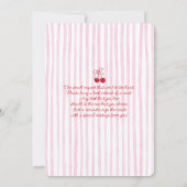 Whimsical Cherry beroemd gemaakt door Top Baby sho Kaart (Achterkant)