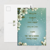 Whimsical Cherry bloesem met Sparkles Briefkaart (Voorkant / Achterkant)