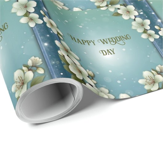 Whimsical Cherry bloesem met Sparkles Cadeaupapier (Rol Hoek)