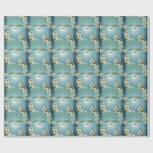 Whimsical Cherry bloesem met Sparkles Cadeaupapier (Vlak)